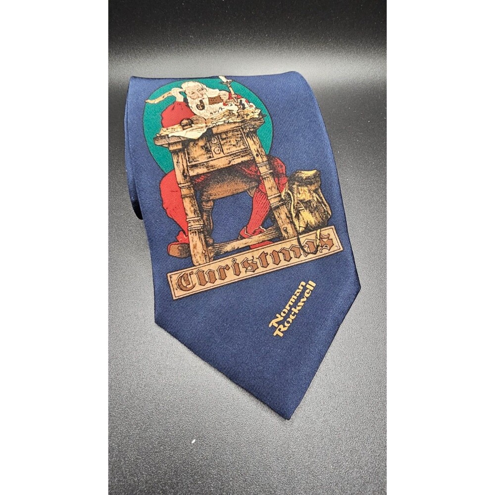Norman Rockwell Christmas The Saturday Evening Post All Silk Tie